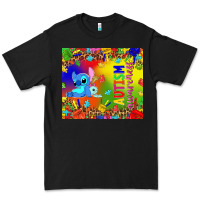 Black Autism awareness with stitch tumbler Premium Tee - TumblerDesignByShophia