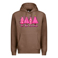 Chestnut Tis the Season Pink Trees Premium Hoodie - CowhideDigitalArt