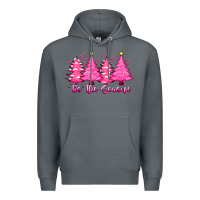 Rock Tis the Season Pink Trees Premium Hoodie - CowhideDigitalArt