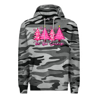Slate Camo Tis the Season Pink Trees Premium Hoodie - CowhideDigitalArt