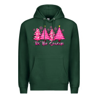 Sports Green Tis the Season Pink Trees Premium Hoodie - CowhideDigitalArt