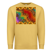 Antique Gold pride sunflower  rainbow leopard Premium Sweatshirt - AdoDesignShop