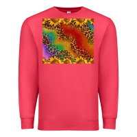 Cardinal pride sunflower  rainbow leopard Premium Sweatshirt - AdoDesignShop
