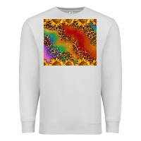 Dove Grey pride sunflower  rainbow leopard Premium Sweatshirt - AdoDesignShop