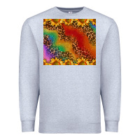 Heather Grey pride sunflower  rainbow leopard Premium Sweatshirt - AdoDesignShop
