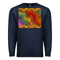 Navy pride sunflower  rainbow leopard Premium Sweatshirt - AdoDesignShop