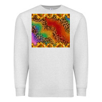 Oatmeal Heather pride sunflower  rainbow leopard Premium Sweatshirt - AdoDesignShop