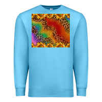 Ocean Blue pride sunflower  rainbow leopard Premium Sweatshirt - AdoDesignShop