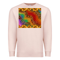 Pale Pink pride sunflower  rainbow leopard Premium Sweatshirt - AdoDesignShop