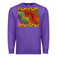 Purple pride sunflower  rainbow leopard Premium Sweatshirt - AdoDesignShop