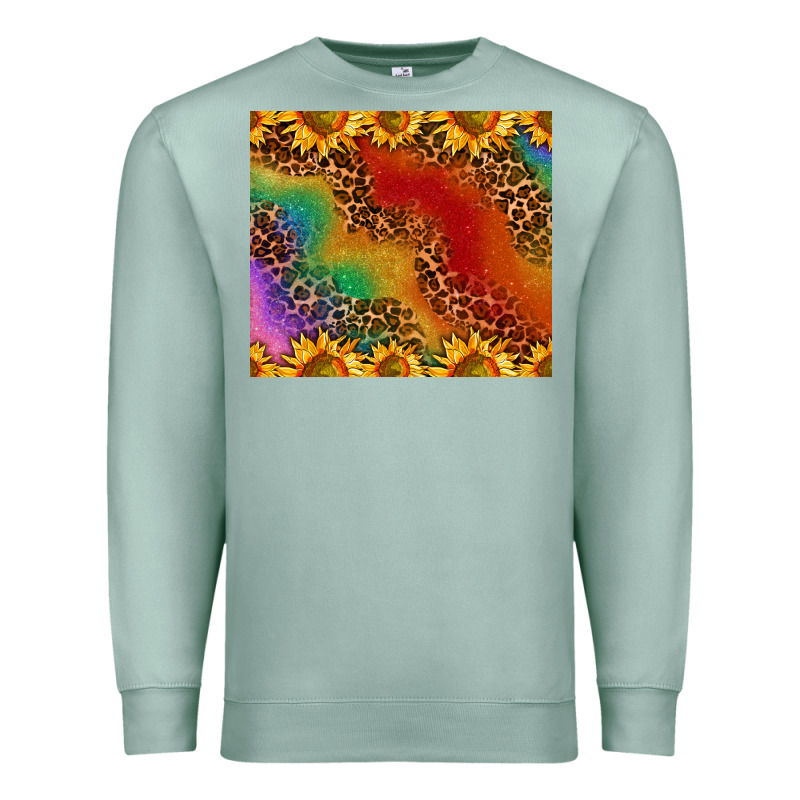 Pride Sunflower  Rainbow Leopard Premium Sweatshirt by AdoDesignShop | Teevron
