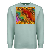 Seafoam pride sunflower  rainbow leopard Premium Sweatshirt - AdoDesignShop