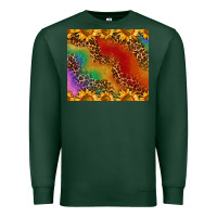 Sports Green pride sunflower  rainbow leopard Premium Sweatshirt - AdoDesignShop