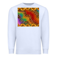 White pride sunflower  rainbow leopard Premium Sweatshirt - AdoDesignShop