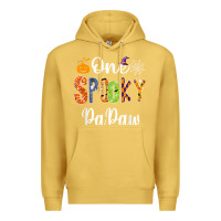 Antique Gold grandpa family halloween matching shirts, one spooky papaw t shirt Premium Hoodie - maiPhamDesign