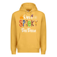 Mustard grandpa family halloween matching shirts, one spooky papaw t shirt Premium Hoodie - maiPhamDesign