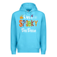 Ocean Blue grandpa family halloween matching shirts, one spooky papaw t shirt Premium Hoodie - maiPhamDesign