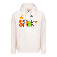 Pale Pink grandpa family halloween matching shirts, one spooky papaw t shirt Premium Hoodie - maiPhamDesign