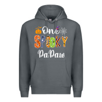 Rock grandpa family halloween matching shirts, one spooky papaw t shirt Premium Hoodie - maiPhamDesign