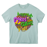 Arona Happy Mardi Gras y'all Heavy Core Tee - NancyCooperArtShop
