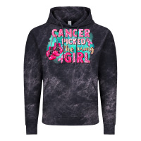 Cloud Black Cancer picked the wrong girl Breast Cancer Vintage Hoodie - FaDigitalArtStudio