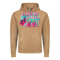 Vintage Camel Cancer picked the wrong girl Breast Cancer Vintage Hoodie - FaDigitalArtStudio