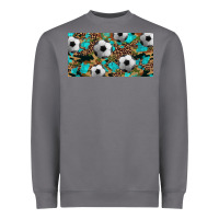 Storm western leopard camouflage turquoise soccer licence plate template Heavyweight Sweatshirt - Artiststas