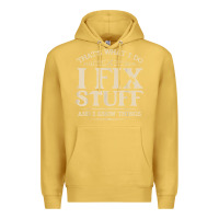 Antique Gold that's what i do i fix stuff and i know things funny saying t shirt Premium Hoodie - maiPhamDesign