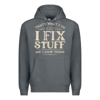 Rock that's what i do i fix stuff and i know things funny saying t shirt Premium Hoodie - maiPhamDesign