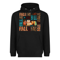 Black fall fall  amd pumpkins Heavyweight Hoodie - AdoDesignShop