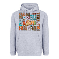 Heather Grey fall fall  amd pumpkins Heavyweight Hoodie - AdoDesignShop