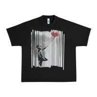 Banksy Balloon Girl Cute Urban Heavy Tee | Teevron
