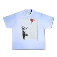 Grape Ice banksy balloon girl cute Urban Heavy Tee - maiPhamDesign