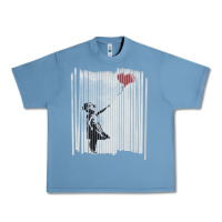 Pebble Blue banksy balloon girl cute Urban Heavy Tee - maiPhamDesign