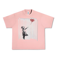 Salmon banksy balloon girl cute Urban Heavy Tee - maiPhamDesign