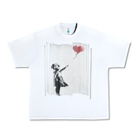 White banksy balloon girl cute Urban Heavy Tee - maiPhamDesign