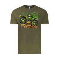Vintage Olive shamrock crusher st. patrick's day Vintage Tee - HowdyJamesFarm