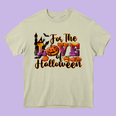For The Love Of Halloween Heavy Core Tee Designed By Ranaportraitstore