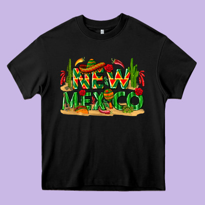 New Mexico Heavy Core Tee Designed By Texasbilliewilder