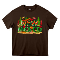 Chocolate Brown New Mexico Heavy Core Tee - texasbilliewilder