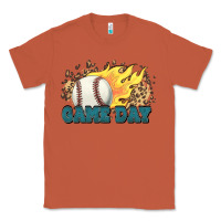 Copper game day baseball leopard flames fireball Classic Tee - HowdyJamesFarm
