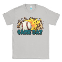 Moon Dust game day baseball leopard flames fireball Classic Tee - HowdyJamesFarm