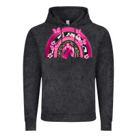 Vintage Black Breast Cancer rainbow Vintage Hoodie - FaDigitalArtStudio