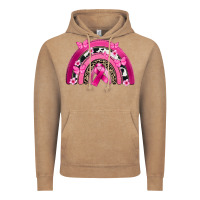 Breast Cancer Rainbow Vintage Hoodie | Teevron