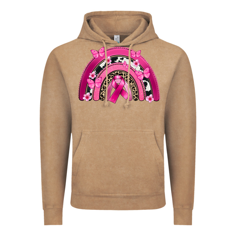 Breast Cancer Rainbow Vintage Hoodie by FaDigitalArtStudio | Teevron