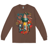 Chestnut Let's get lit Long Sleeve Tee - FaDigitalArtStudio