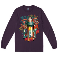 Plum Let's get lit Long Sleeve Tee - FaDigitalArtStudio