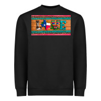Black love texas sunflowers cactus cowhide license plate Heavyweight Sweatshirt - Artiststas