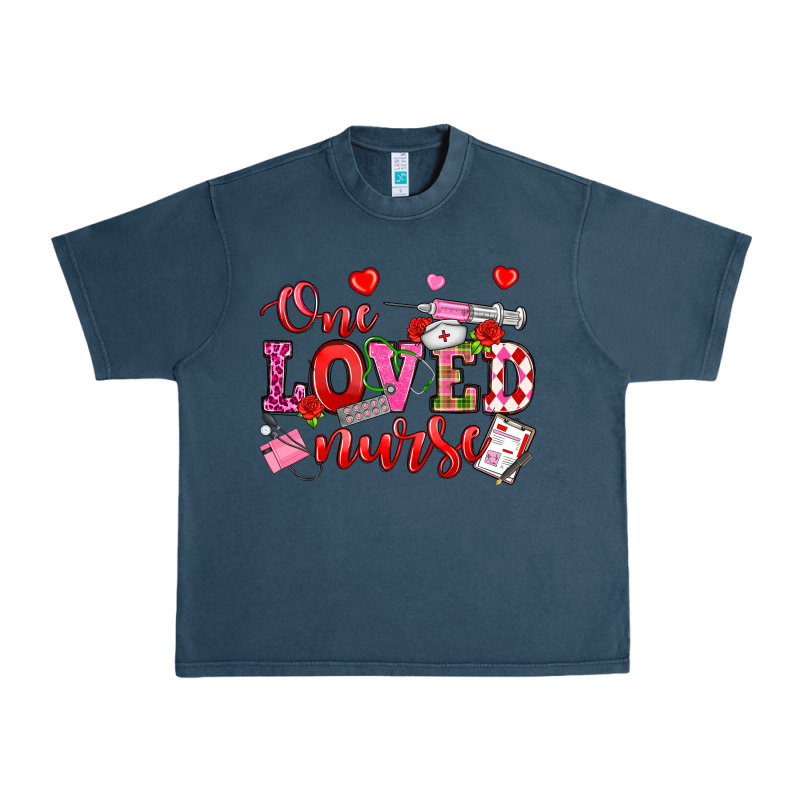 One Loved Nurse Valentine's Day Urban Heavy Tee by OliviaCreatesArt | Teevron