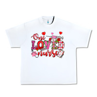 White one loved nurse valentine's day Urban Heavy Tee - OliviaCreatesArt